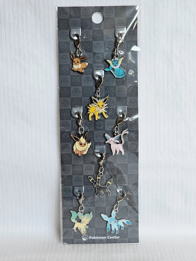Pokemon Center Metal Charm Exclusive Eevee Evolutions Set