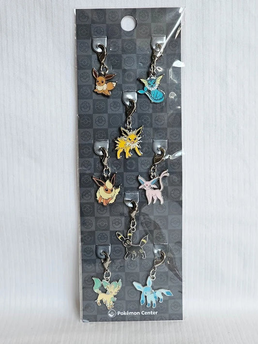 Pokemon Center Metal Charm Exclusive Eevee Evolutions Set