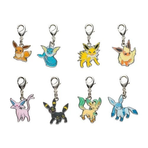 Pokemon Center Metal Charm Exclusive Eevee Evolutions Set